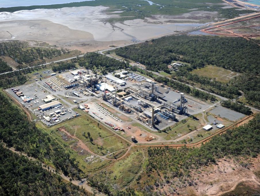 An aerial view of the Orica plant at Yarwun, west of Gladstone. An aerial view of the Orica plant at Yarwun, west of Gladstone.