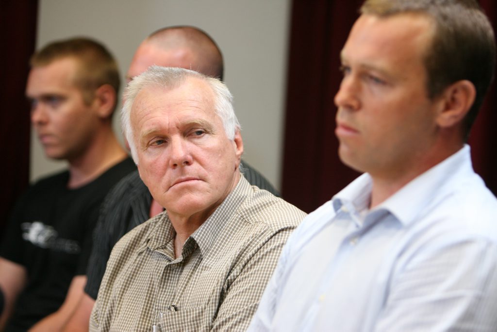 The family of missing Beechmont woman Tina Greer at Police Headquarters in Brisbane. (from left) brother Matthew Greer, brother Peter Greer (obscured), father Philip Greer and brother Adam Greer. Photo: Rob Williams / The Queensland Times The family of missing Beechmont woman Tina Greer at Police Headquarters in Brisbane. (from left) brother Matthew Greer, brother Peter Greer (obscured), father Philip Greer and brother Adam Greer. Photo: Rob Williams / The Queensland Times