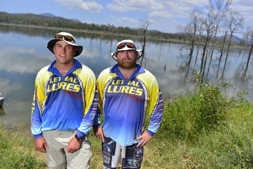 Steve Lill and Col Brett from Rockhampton enjoy the fishing at Awonga Dam. Steve Lill and Col Brett from Rockhampton enjoy the fishing at Awonga Dam.