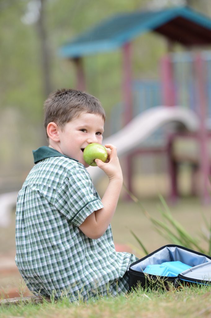 Six year old Travis Tomkins will be going into grade one and is looking forward to some healthy lunches. Six year old Travis Tomkins will be going into grade one and is looking forward to some healthy lunches.