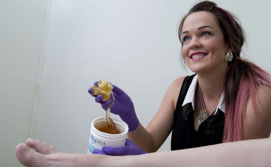Westbrook beautician Fiona Shoesmith is an advocate of body sugaring. Westbrook beautician Fiona Shoesmith is an advocate of body sugaring.