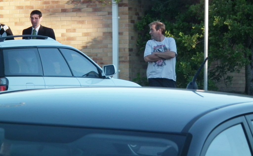 Constandinos Dacolias outside the Hervey Bay courthouse at an earlier court appearance. Constandinos Dacolias outside the Hervey Bay courthouse at an earlier court appearance.