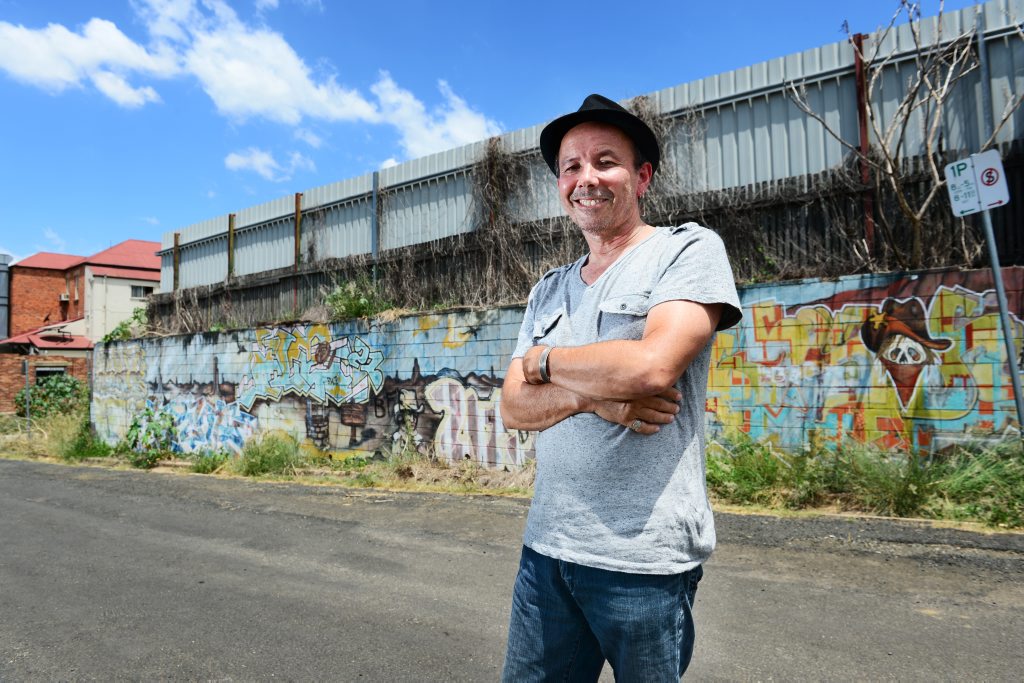 Gil Burgh of the Swich Contemporary Art Space would like to see more high quality street art in the region. Photo: David Nielsen / The Queensland Times Gil Burgh of the Swich Contemporary Art Space would like to see more high quality street art in the region. Photo: David Nielsen / The Queensland Times
