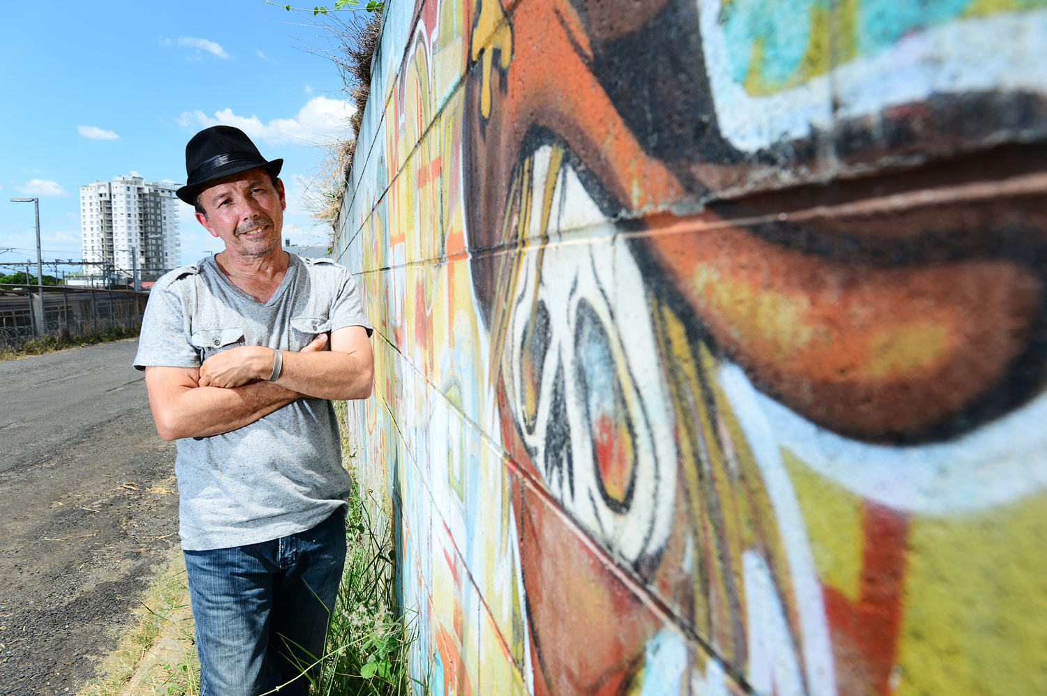 PAINT THE TOWN: Gil Burgh would like to see more street art in and around Ipswich. PAINT THE TOWN: Gil Burgh would like to see more street art in and around Ipswich.