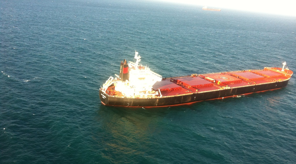 A man suffering chest pain has been airlifted from a Rio Tinto bulk carrier off Gladstone. A man suffering chest pain has been airlifted from a Rio Tinto bulk carrier off Gladstone.