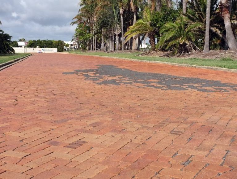 ABOUT TIME: The brickwork at the entrance to Bargara Lakes Drive will be removed. ABOUT TIME: The brickwork at the entrance to Bargara Lakes Drive will be removed.