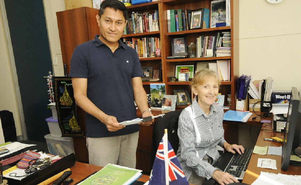 ON A MISSION: Rotary Peace Fellow and former Burmese activist Naing Ko Ko is learning about Australian politics with Federal MP Janelle Saffin. ON A MISSION: Rotary Peace Fellow and former Burmese activist Naing Ko Ko is learning about Australian politics with Federal MP Janelle Saffin.