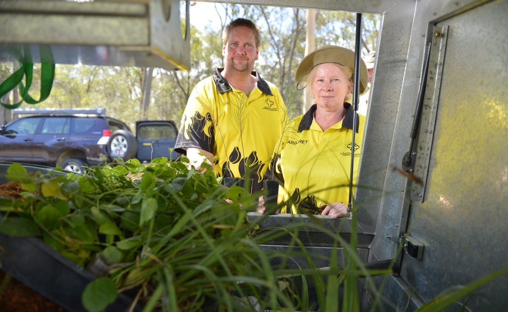 Roy Dopson and Margaret Slade from the Gladstone 4WD club. Roy Dopson and Margaret Slade from the Gladstone 4WD club.