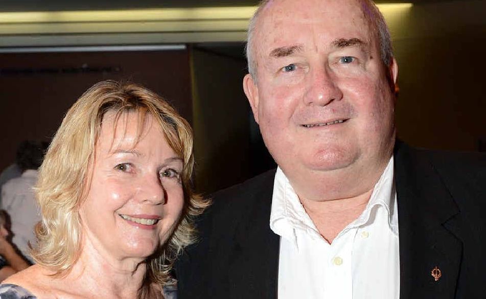 WELL EARNED: Wayne McDonnell with his wife Bronwen Cottman at the 2013 Ipswich Australia Day Awards night. WELL EARNED: Wayne McDonnell with his wife Bronwen Cottman at the 2013 Ipswich Australia Day Awards night.