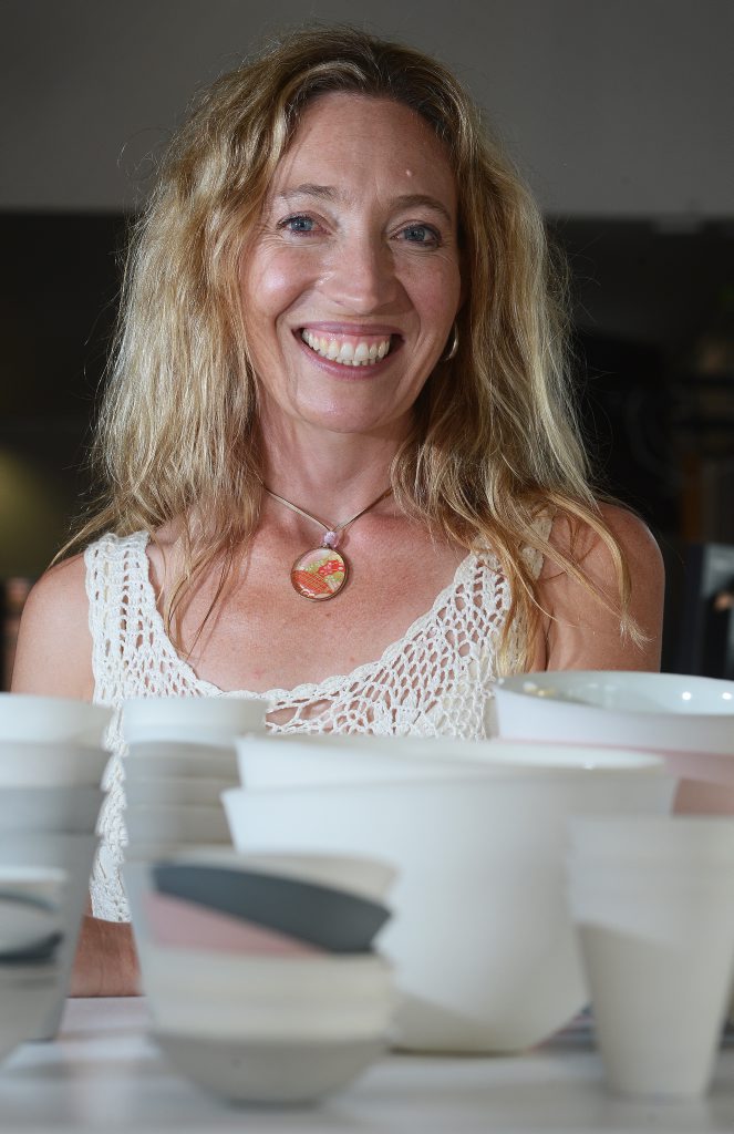 Ceramics Artist Claire Atkins, pictured in Mullumbimby. Photo Patrick Gorbunovs / The Northern Star Ceramics Artist Claire Atkins, pictured in Mullumbimby. Photo Patrick Gorbunovs / The Northern Star