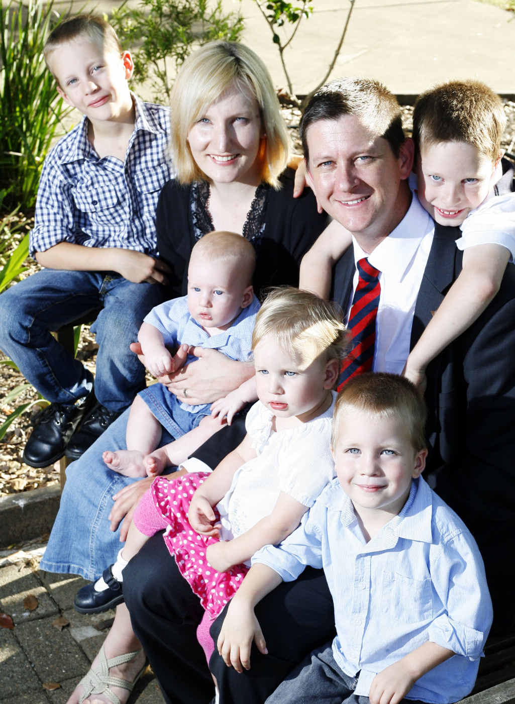 CENSURED: Suspended Katter Party national general secretary Bernard Gaynor with his family. CENSURED: Suspended Katter Party national general secretary Bernard Gaynor with his family.