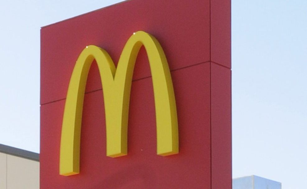 McDonald's golden arches. McDonald's golden arches.