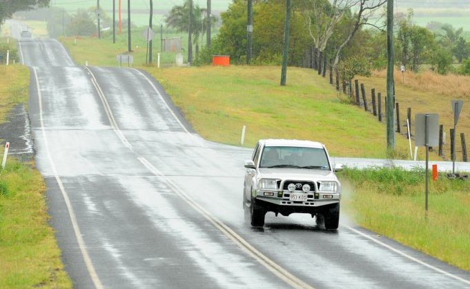 WELCOME RAIN: Expect wet weather on Bundaberg roads over the next few days. WELCOME RAIN: Expect wet weather on Bundaberg roads over the next few days.