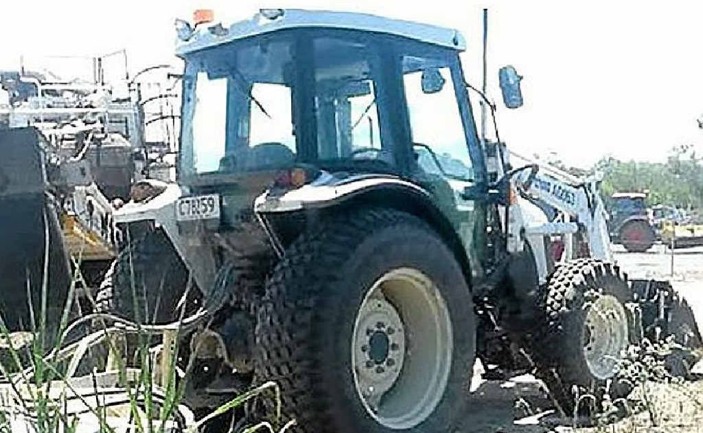 Police are seeking public help in recovering this tractor, stolen from the Cooroy to Curra construction site. Police are seeking public help in recovering this tractor, stolen from the Cooroy to Curra construction site.