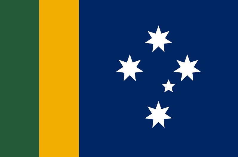 Ausflag's new Australian 'sporting flag'. Ausflag's new Australian 'sporting flag'.