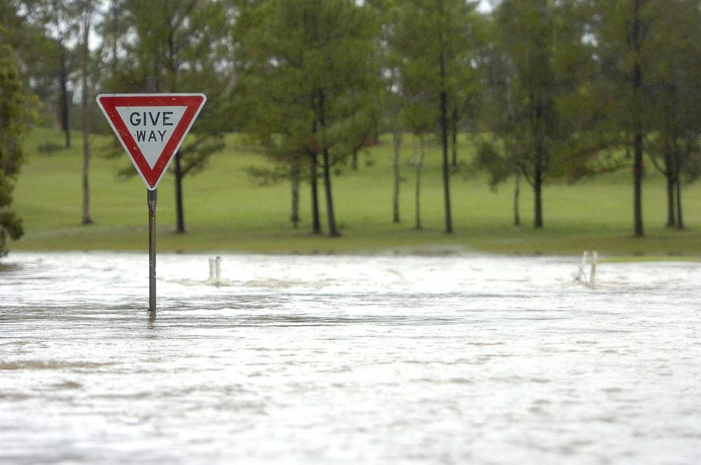 Calliope golf course was flooded due to the severe weather in the Gladstone region. Calliope golf course was flooded due to the severe weather in the Gladstone region.