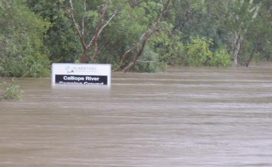 The Calliope River Camping Grounds. The Calliope River Camping Grounds.