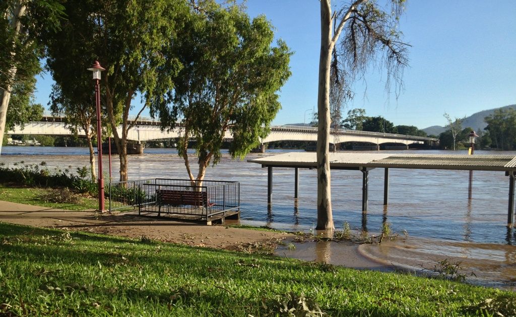 The Fitzroy River at 7am this morning as viewed from banks opposite The Bulletin office at 162-164 Quay Street. The Fitzroy River at 7am this morning as viewed from banks opposite The Bulletin office at 162-164 Quay Street.