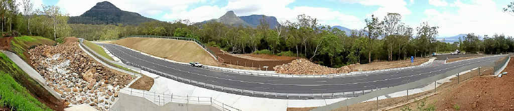 Cunningham&squot;s Gap at the completion of roadworks. Cunningham&squot;s Gap at the completion of roadworks.