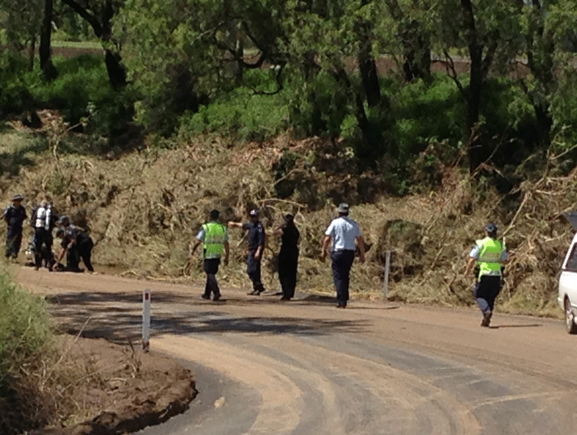 Police are searching for two men missing in the wake of the weekend's floods across the Lockyer Valley. Police are searching for two men missing in the wake of the weekend's floods across the Lockyer Valley.