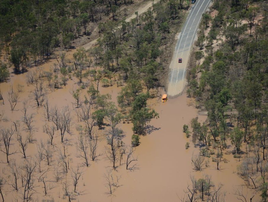 Aerials of the Boyne Valley, Ubobo area after the January 2013 flood. 