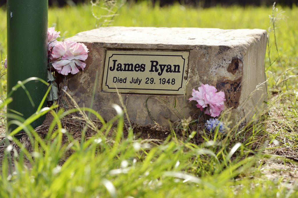 James Ryan's tomb stone in Ipswich General Cemetery. James Ryan's tomb stone in Ipswich General Cemetery.