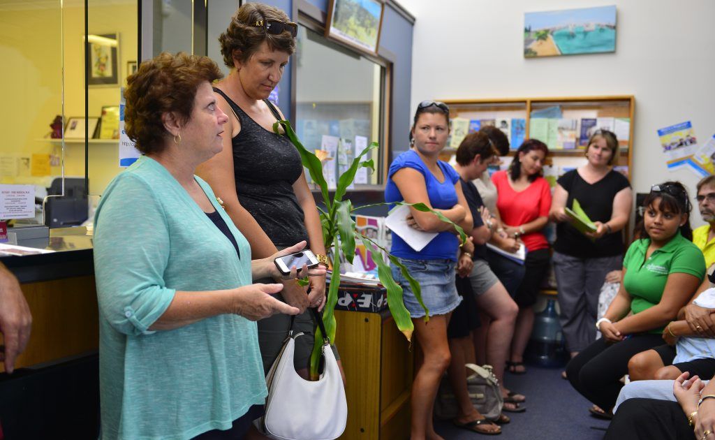 Parents upset with the new Buslink timetable gathered to voice their concerns at Liz Cunningham's office in Gladstone. Parents upset with the new Buslink timetable gathered to voice their concerns at Liz Cunningham's office in Gladstone.
