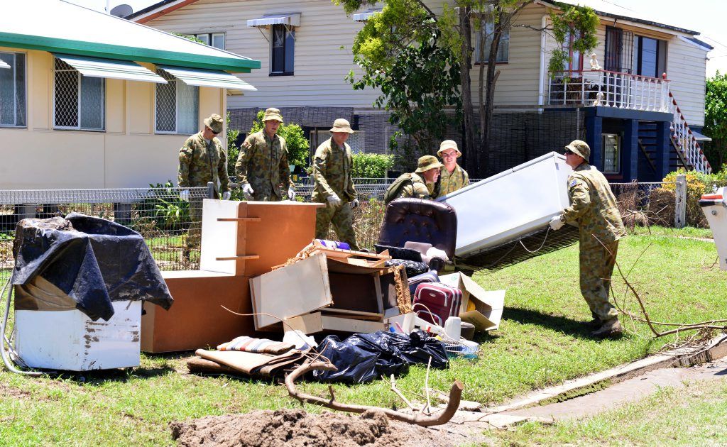 HEARTBREAK: Residents of the North Bundaberg exclusion zone were allowed to make a return visit to their homes today for the first time since the flood. Photo: Scottie Simmonds / NewsMail HEARTBREAK: Residents of the North Bundaberg exclusion zone were allowed to make a return visit to their homes today for the first time since the flood. Photo: Scottie Simmonds / NewsMail