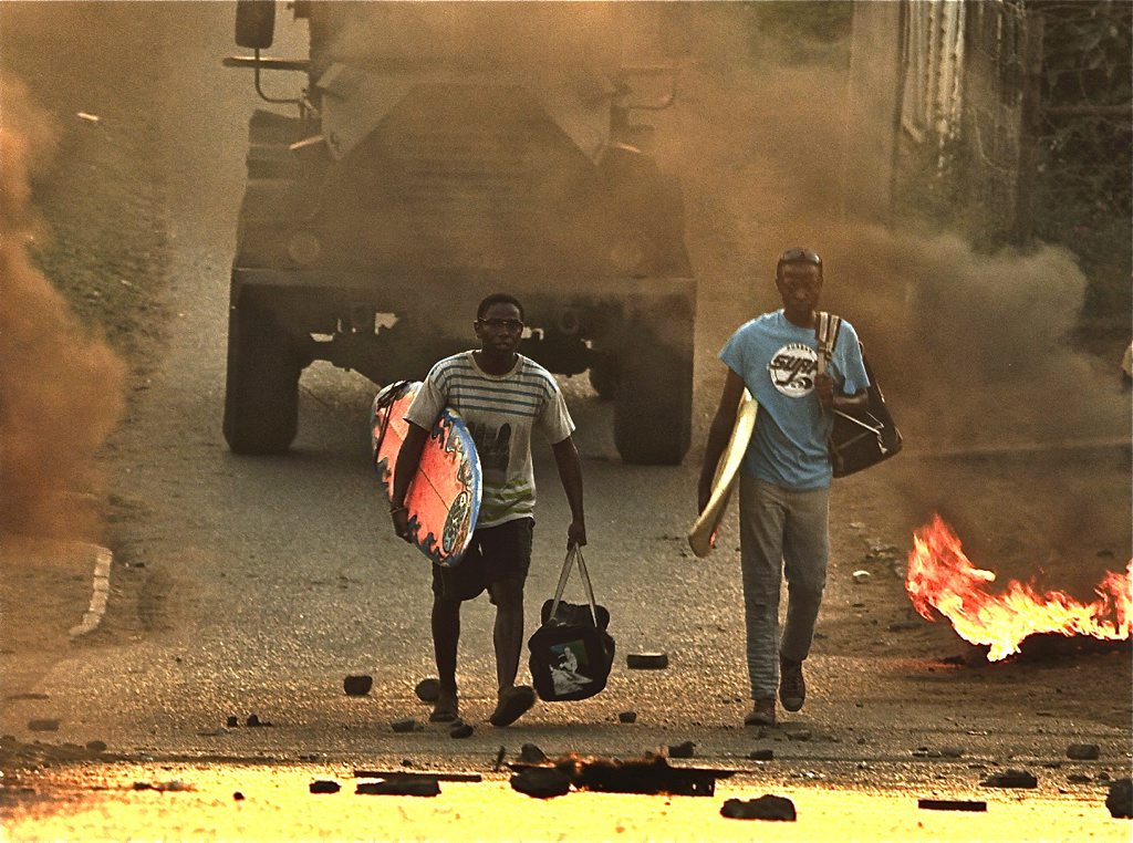 A scene from movie Otelo Burning. A scene from movie Otelo Burning.