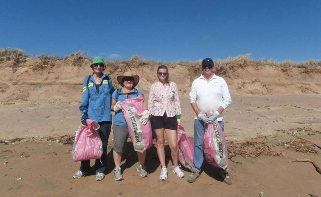 (From left) Trish Zettl, Linda Werry, Karen Smith and Cary Scotton all volunteered to help clean up Whyndham Beach, Boyne Island. (From left) Trish Zettl, Linda Werry, Karen Smith and Cary Scotton all volunteered to help clean up Whyndham Beach, Boyne Island.