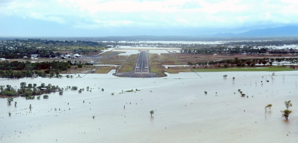 Flooded areas of Rockhampton - looking at airport. Images from the air - The big wet, Australia Day weekend around Rockhampton 2013. Photo Sharyn O'Neill / The Morning Bulletin Flooded areas of Rockhampton - looking at airport. Images from the air - The big wet, Australia Day weekend around Rockhampton 2013. Photo Sharyn O'Neill / The Morning Bulletin