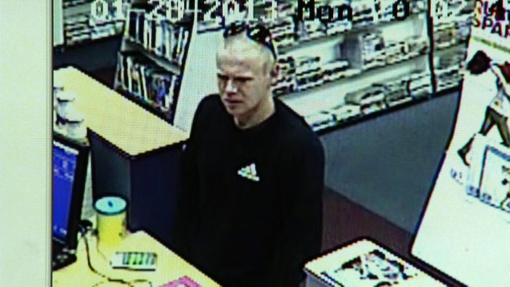 An image taken from CCTV footage of the armed robbery of a Banora Point video store on January 28, 2013. Photo Contributed An image taken from CCTV footage of the armed robbery of a Banora Point video store on January 28, 2013. Photo Contributed