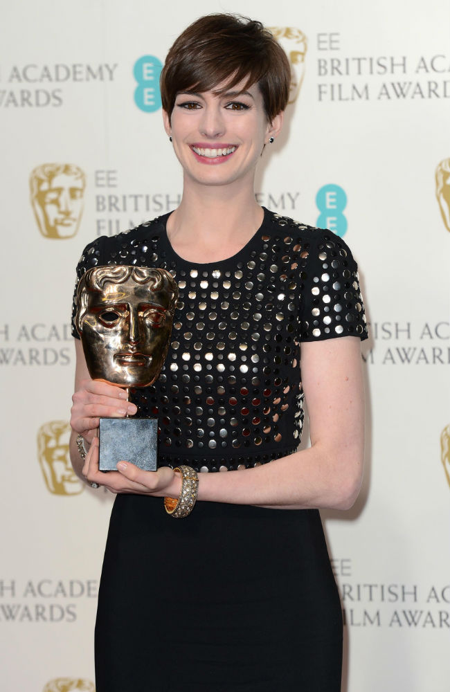 BAFTA Best Supporting Actress Anne Hathaway. BAFTA Best Supporting Actress Anne Hathaway.