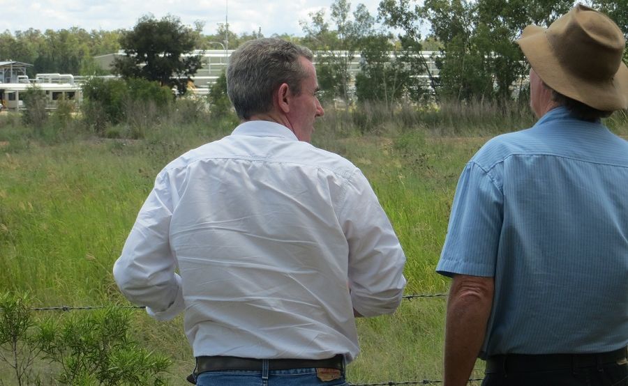 Page Nationals candidate Kevin Hogan during a tour of gasfields north west of Toowoomba Page Nationals candidate Kevin Hogan during a tour of gasfields north west of Toowoomba