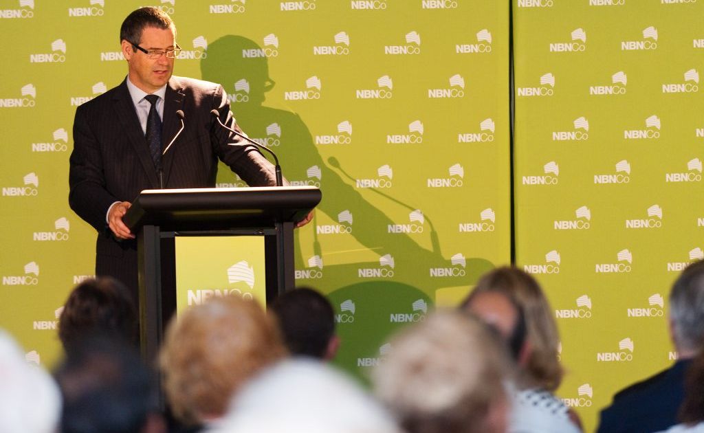Senator Stephen Conroy at the NBN Launch, Coffs Harbour. Photo: Rob Wright/ The Coffs Coast Advocate Senator Stephen Conroy at the NBN Launch, Coffs Harbour. Photo: Rob Wright/ The Coffs Coast Advocate