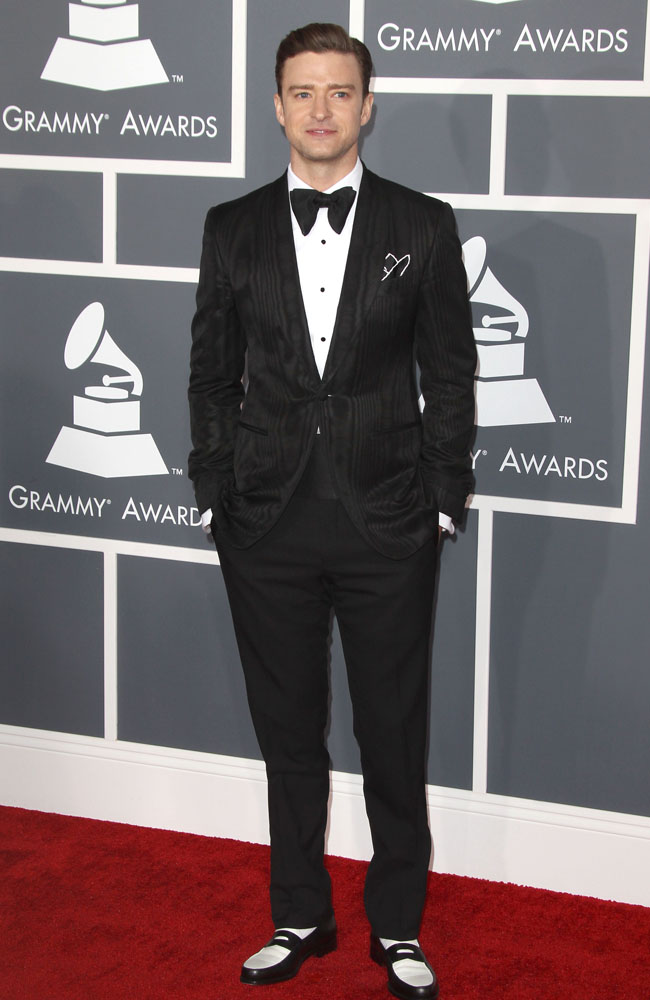 Justin Timberlake at the Grammys. Justin Timberlake at the Grammys.