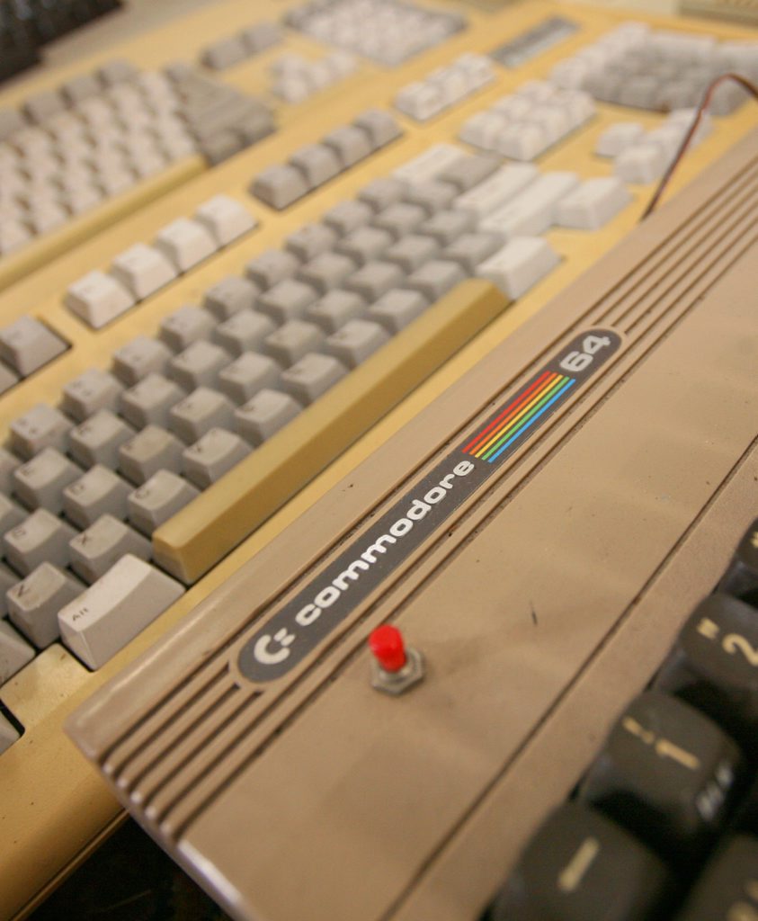 Michael Eckardt's computer collection includes a number of old Commodore 64s from the early 1980s. Photo: Chris Ison / The Morning Bulletin Michael Eckardt's computer collection includes a number of old Commodore 64s from the early 1980s. Photo: Chris Ison / The Morning Bulletin