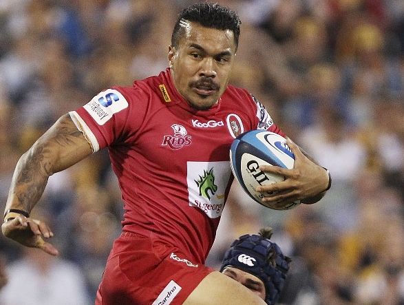 Digby Ioane of the Reds runs the ball during the round 1 Super Rugby match between the Brumbies and the Reds at Canberra Stadium on February 16, 2013 in Canberra, Australia. Digby Ioane of the Reds runs the ball during the round 1 Super Rugby match between the Brumbies and the Reds at Canberra Stadium on February 16, 2013 in Canberra, Australia.