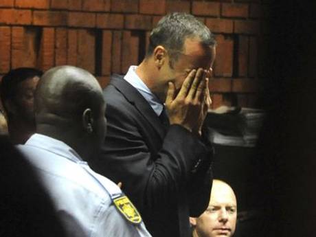 Athlete Oscar Pistorius weeps in court in Pretoria at his bail hearing in the murder case of his girlfriend Reeva Steenkamp. Athlete Oscar Pistorius weeps in court in Pretoria at his bail hearing in the murder case of his girlfriend Reeva Steenkamp.