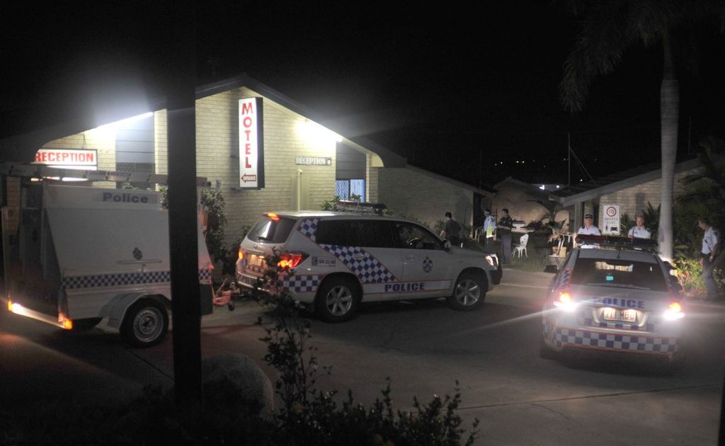 Police investigate the crime scene where a sex worker was allegedly murdered in Gladstone. Police investigate the crime scene where a sex worker was allegedly murdered in Gladstone.