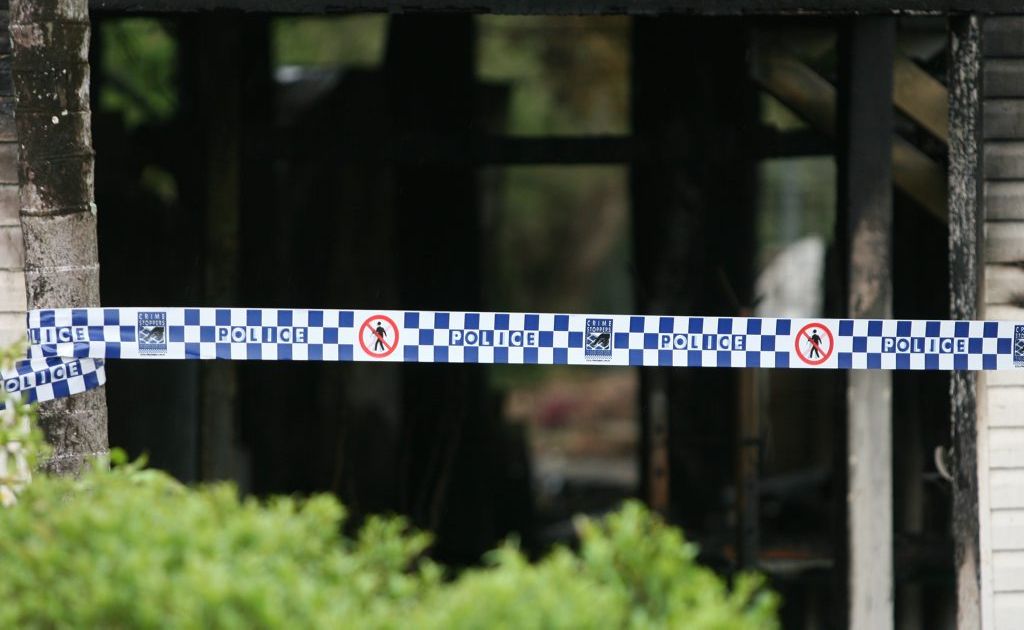 Police tape at the aftermath of house fire at 21 Arnmold Street. Police tape at the aftermath of house fire at 21 Arnmold Street.