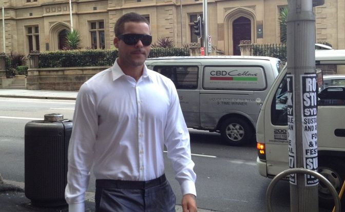 Corey Barker, 23, pictured arriving at a Police Integrity Commission hearing at Sydney on Tuesday, February 19, 2013. Corey Barker, 23, pictured arriving at a Police Integrity Commission hearing at Sydney on Tuesday, February 19, 2013.