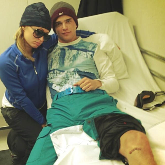 Paris Hilton and River Viiperi in hospital. Paris Hilton and River Viiperi in hospital.