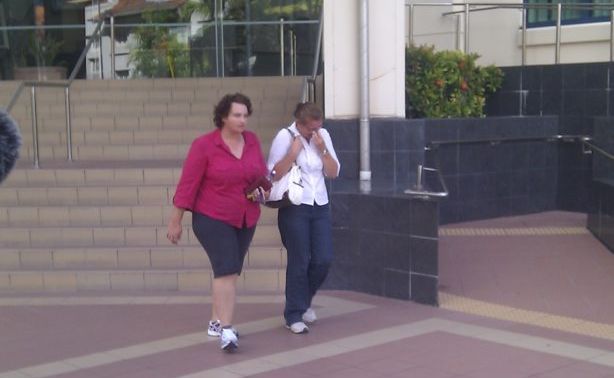 Family members of James William Glenn leave the Rockhampton Court house after he was convicted of murdering a Gladstone prostitute. Family members of James William Glenn leave the Rockhampton Court house after he was convicted of murdering a Gladstone prostitute.