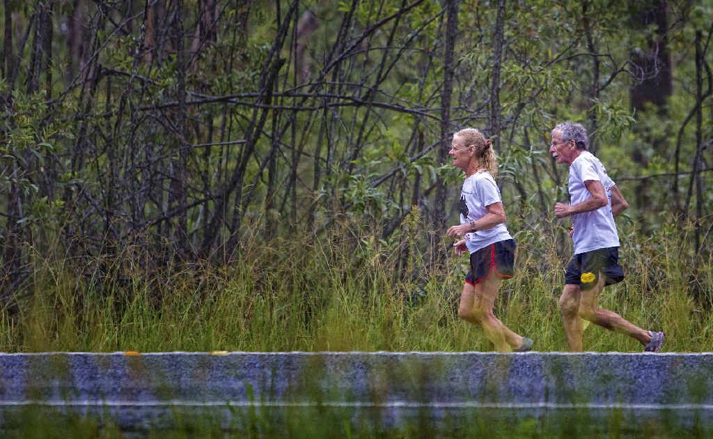 Janette Murray-Wakelin and Alan Murray are running a marathon each day for 365 days as part of Running Raw Around Australia. Janette Murray-Wakelin and Alan Murray are running a marathon each day for 365 days as part of Running Raw Around Australia.