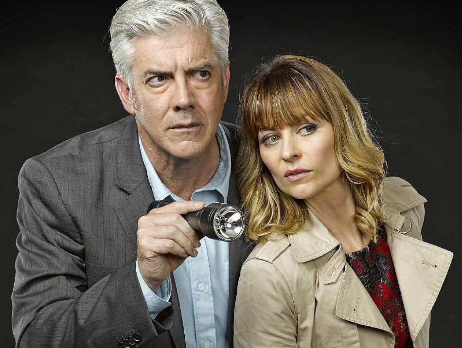 Shaun Micallef and Kat Stewart star in Channel Ten's new show, Mr and Mrs Murder. Shaun Micallef and Kat Stewart star in Channel Ten's new show, Mr and Mrs Murder.