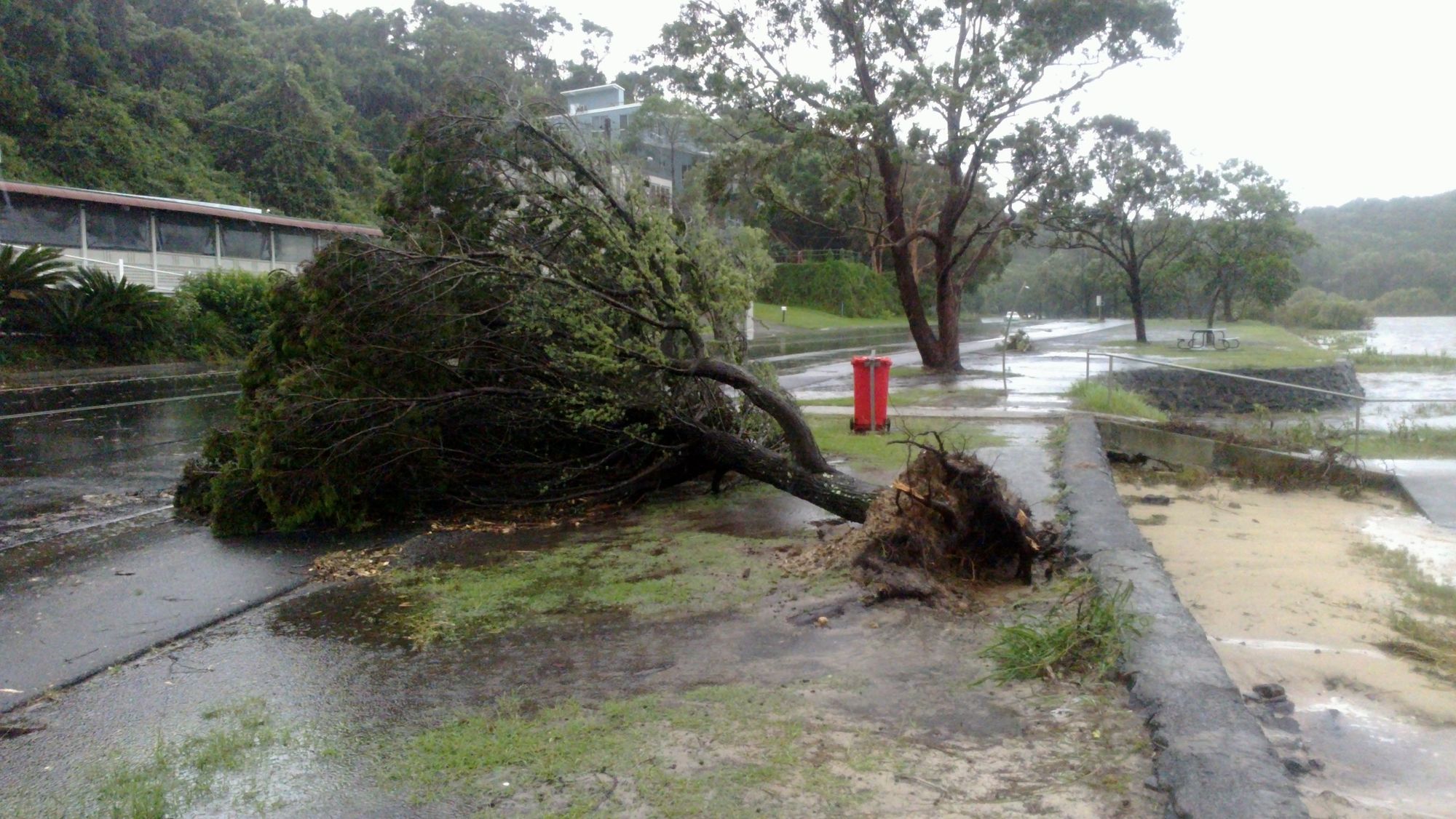 Shaws Bay during last month's storm at Ballina. Shaws Bay during last month's storm at Ballina.