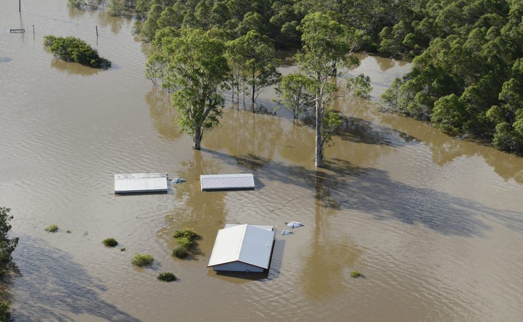 Flood aerials of Kungala on the Orara on Saturday afternoon. Flood aerials of Kungala on the Orara on Saturday afternoon.