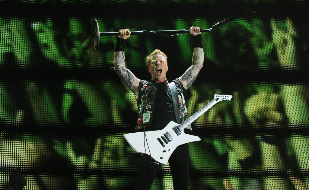 Metallica frontman James Hetfield had the crowd going as always during Soundwave 2013 in Brisbane. Metallica frontman James Hetfield had the crowd going as always during Soundwave 2013 in Brisbane.