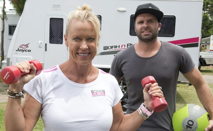 Lisa Curry and Joel Walkenhorst on the One Life One Chance road trip. Lisa Curry and Joel Walkenhorst on the One Life One Chance road trip.
